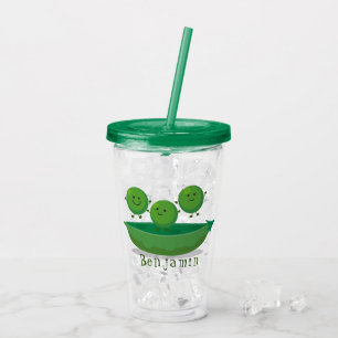 Tur-hoppande ärtor i illustration av tecknad av po take away mugg
