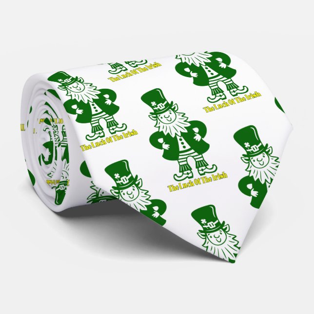 Tur i den irländska Leprechaun Neck Tie Slips (Rullad)