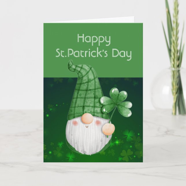 Tur i den irländska Leprechaun-Roligten St. Patric Kort (Framsida)