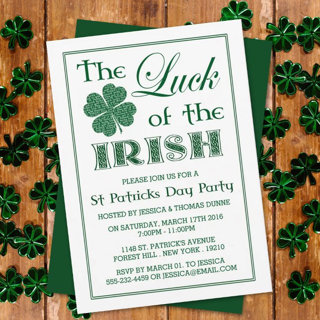 Tur i den irländska St. Patrick-Day-inbjudan Inbjudningar (Skapare uppladdad)