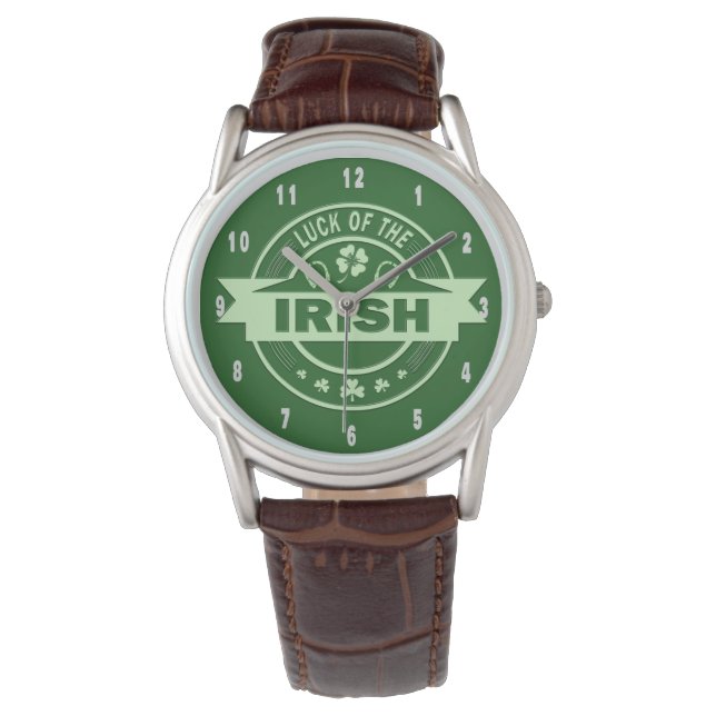Tur i det irländska St patrick's day Armbandsur (Framsida)