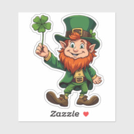 Tur i Irlands Leprechaun Klistermärken