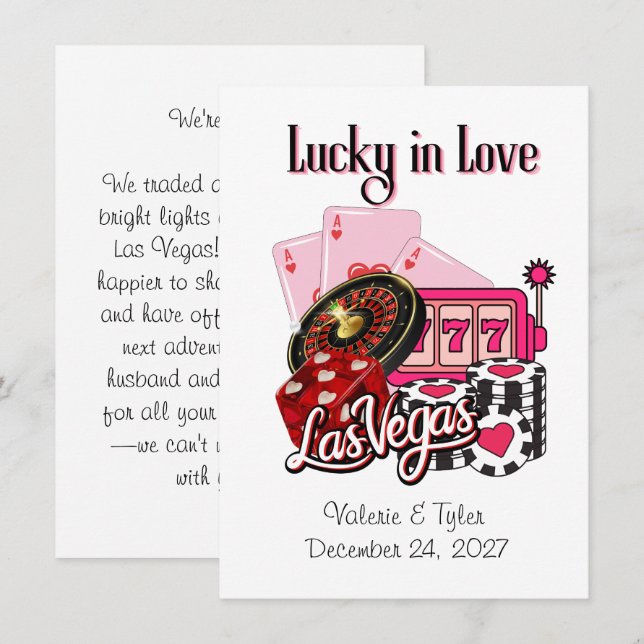 Tur i kärlek Las Vegas Elopement (Fram/baksida)