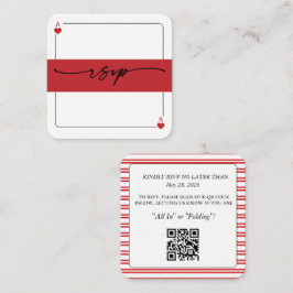 Tur i kärlek RSVP QR-kod bifogad kort