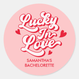 Tur i Kärlek Sällskapspresent för Möhippa Runt Klistermärke