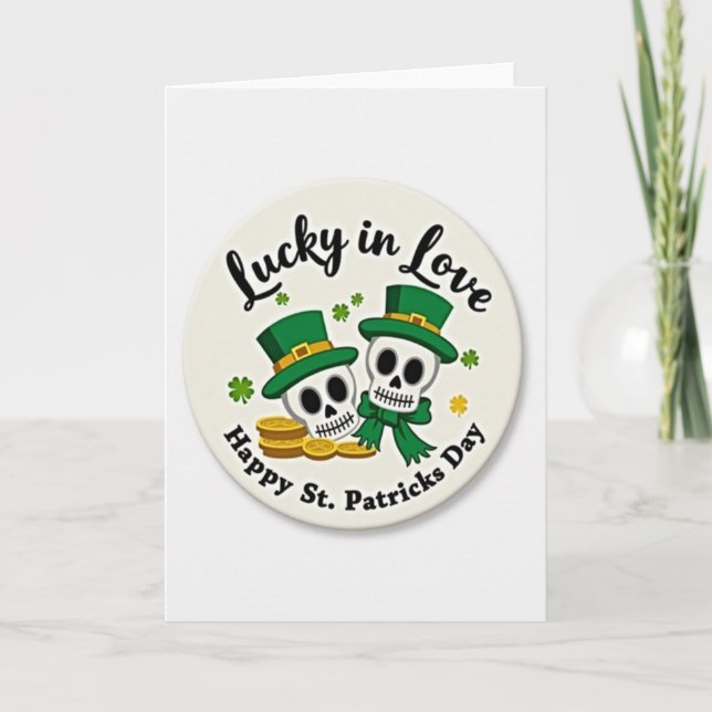 Tur i kärlek St. Patricks Day-kort Kort (Framsida)