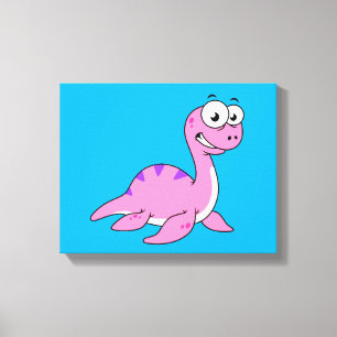 Tur illustration av Loch Ness Monster. Canvastryck