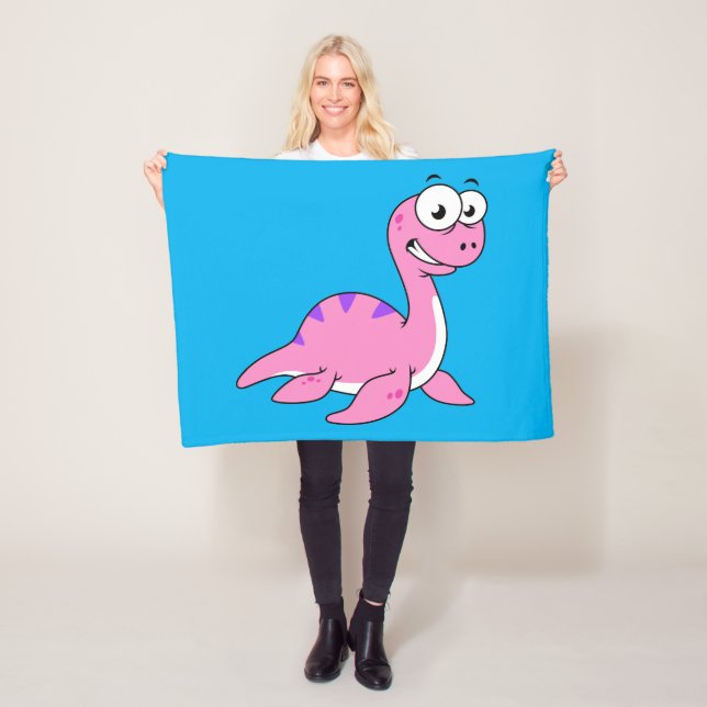 Tur illustration av Loch Ness Monster. Fleecefilt (På plats)