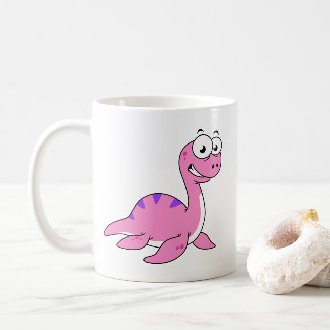 Tur illustration av Loch Ness Monster. Kaffemugg (Med munk)