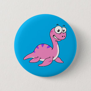 Tur illustration av Loch Ness Monster. Knapp