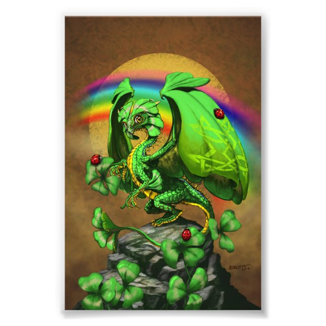 Tur Klöver Dragon 4x6 Skriv ut Fototryck (Framsidan)