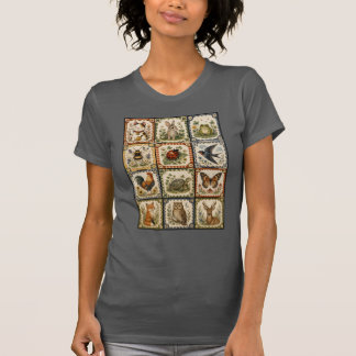 Tur Kollage av Skogslevande Djur T Shirt