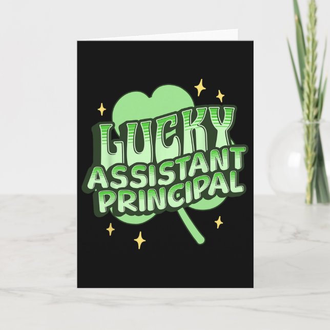 Tur Lucky Istant Principal St Patrick's Day Shamro Kort (Framsida)