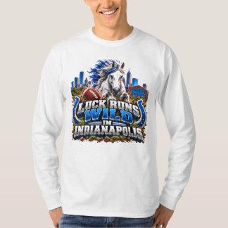 Tur Lyckas Vilt i Indianapolis Fotbollsfan T Shirt