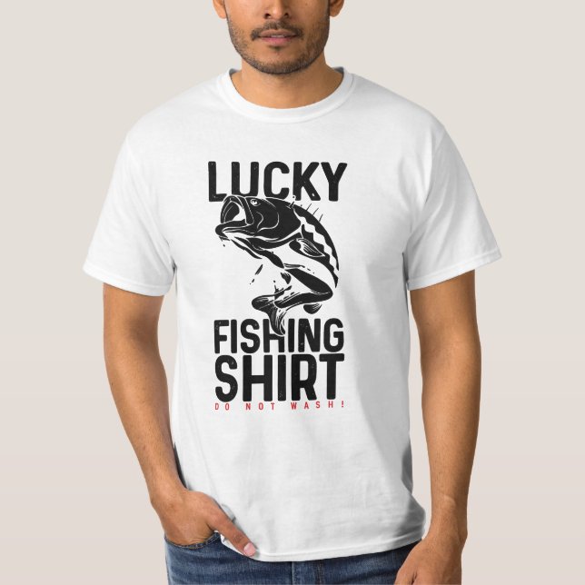 Tur Lycklig Fisketräja T Shirt (Framsida)