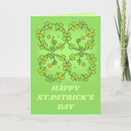 Tur lyckliga slingor St. Patrick's Day-kort Kort