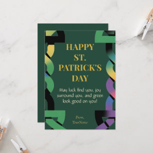 Tur Lycko Shamrock St. Patrick's Day-kort Inbjudningar