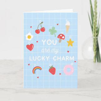 Tur Lycko Tjej Söt Kawaii Tack Valentinesdag Kort