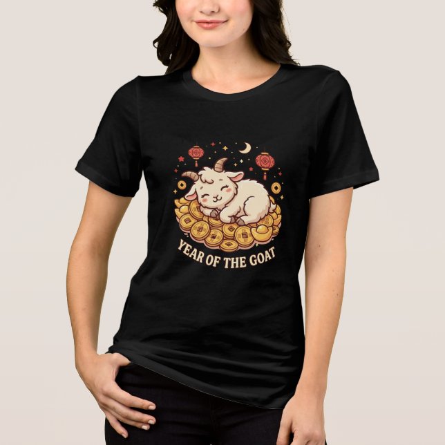 Tur Lyckoeldget 2027 Lunar Nyår T-shirt (Framsida)