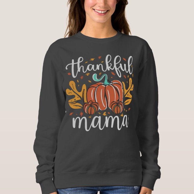 Tur Mamma faller för Mamma Thanksgiving T Shirt (Framsida)
