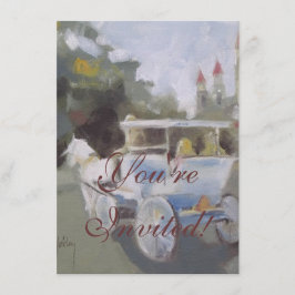 Tur med häst och vagn för sightseeing inbjudningar