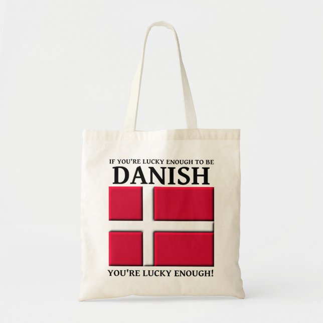 Tur nog att vara dansk bag Tote Tygkasse (Framsidan)
