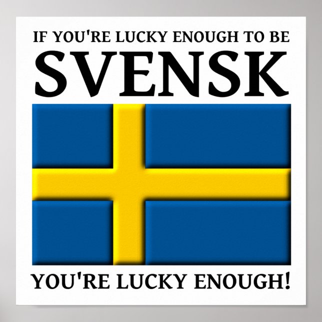 Tur nog att vara Svensk Svenskt Affischskylt Poster (Framsidan)