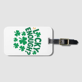 Tur nog? Kul St. Patrick's Day Bagagebricka