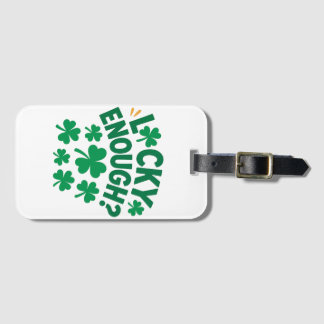 Tur nog? Kul St. Patrick's Day Bagagebricka