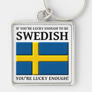 Tur nog så att vara svensk nyckelring