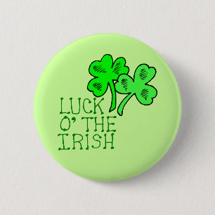 Tur O'Irish Shamrock Button Knapp