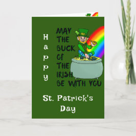 Tur på det irländska St patrick's day-kortet Tack Kort