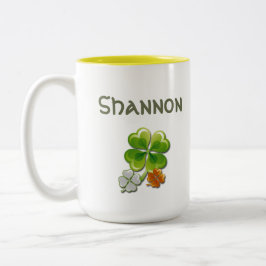 Tur på irländarna. St. Patrick's Day Gift Två-Tonad Mugg