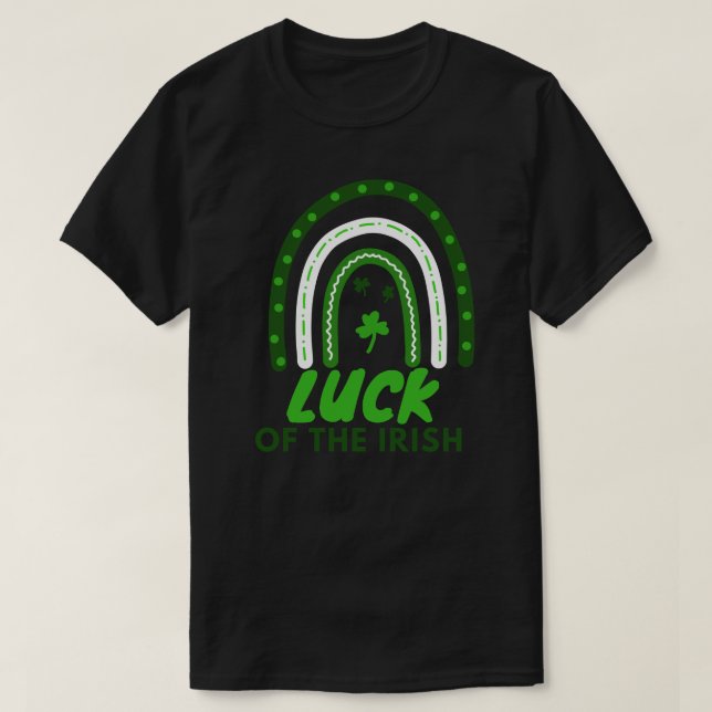 Tur på irländarna, St patrick's day Shamrock He T Shirt (Design framsida)
