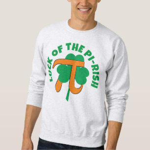 TUR PÅ PI RISH St patrick's day Pi Day Lång Ärmad Tröja