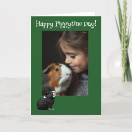 Tur på Piggies Guinea St. Patrick's Day Helgkort