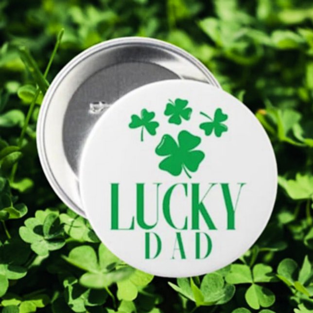 Tur papa – Shamrock fadersdagsbutton Knapp (Skapare uppladdad)