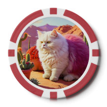 Tur Poker Chips för Kattälskare