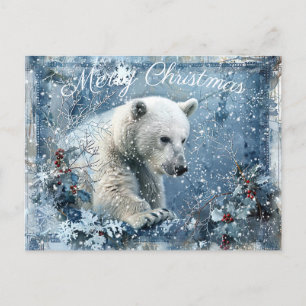 Tur Polar Bear Vinter Jul Helg Vykort