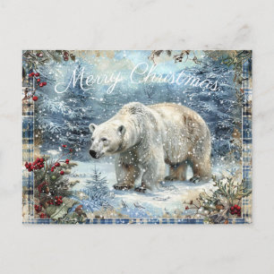 Tur Polar Bear Vinter Jul Helg Vykort