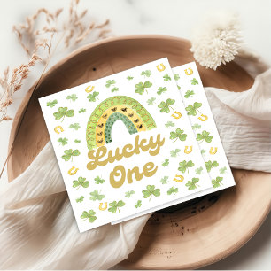Tur Rainbow Födelsedag Shamrock Servetter