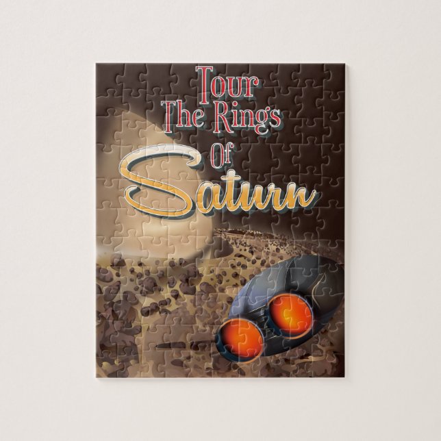 Tur ringar på lördag-reseaffischen. pussel (Vertikal)