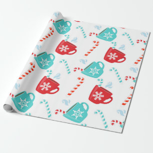 Tur Röd Het Choklad Högtid Vinter Jul Presentpapper