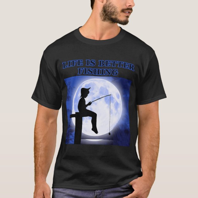 Tur Shirt För Fiske Tvätta Inte T (Framsida)
