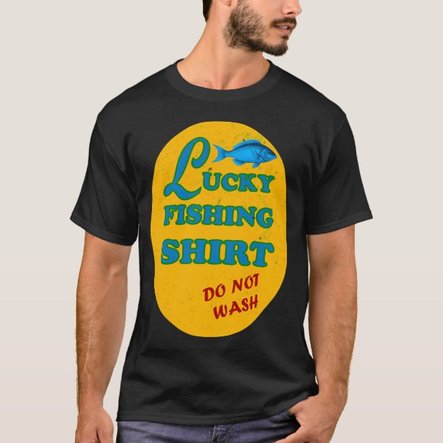 Tur Shirt För Fiske Tvätta Inte T (Framsida)