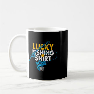 Tur Shirt För Lyckofiske Tvätta Inte För En Fiskar Kaffemugg