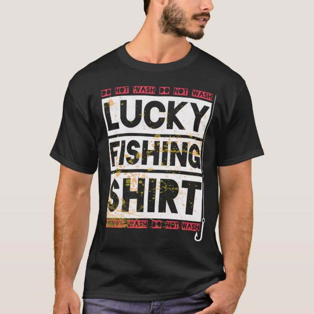 Tur Shirt För Lyckofiske Tvätta Inte T (Framsida)