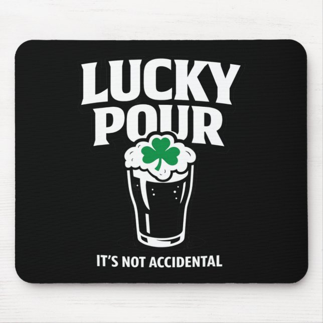 Tur Shirt Rolig St Patricks Dag Drickeri  Musmatta (Framsidan)