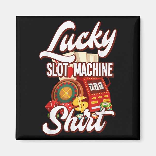 Tur Slot Machine Kasino Las Vegas Spelande  Magnet (Framsidan)