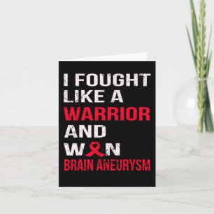 Tur som en krigare och Won Brain Aneurysm Kort
